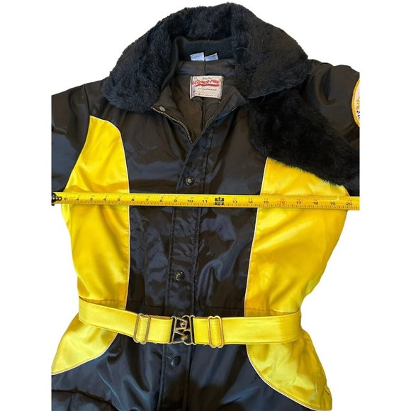 Vtg Walls Blizzard Pruf Insulated Polaris Snowsuit Faux Fur Collar, Medium - Picture 14 of 16